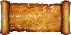 Sindel Ténia névjegykártya